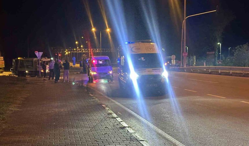 Ordu’da minibüs ile hafif ticari araç çarpıştı: 1 yaralı