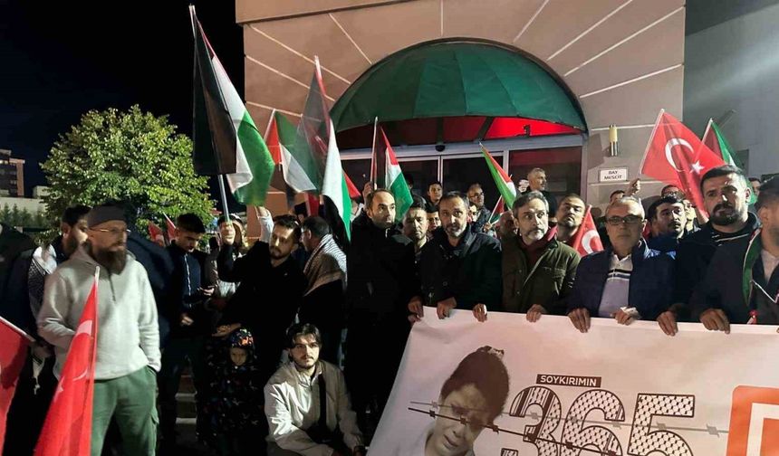 Uşak’ta Sumud Filosu ve Gazze’ye destek yürüyüşü