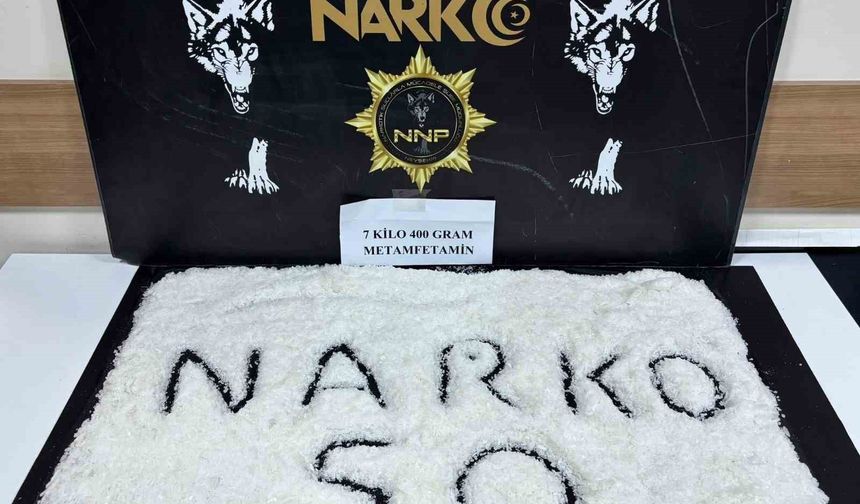 Aracın stepnesinde 7 kilo uyuşturucu çıktı