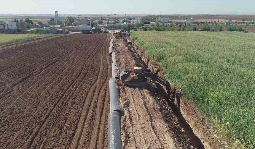 Mardin'de 2. kademe içme suyu isale hattında çalışmalar devam ediyor