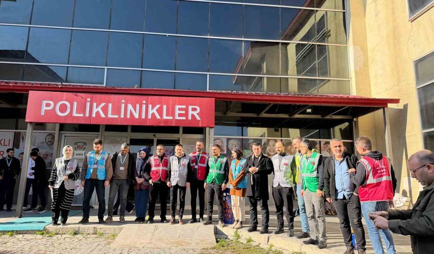 Patnos ağız ve diş sağlığı merkezinde gerçeği aratmayan yangın tatbikatı