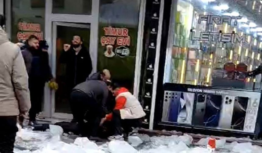 Ağrı'da çatıdan düşen kar ve buz kütlesi 1 kişiyi yaraladı