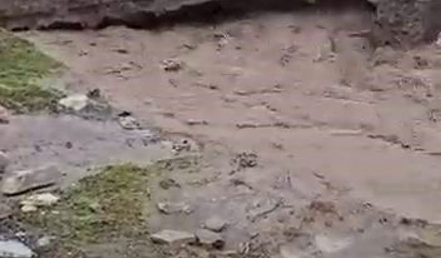 Siirt'te faciadan dönüldü: Sel suları bir evi yuttu