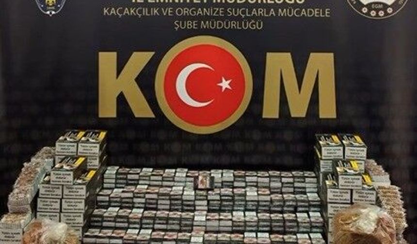 Bilecik'te 22 bin 400 makaron ele geçirildi
