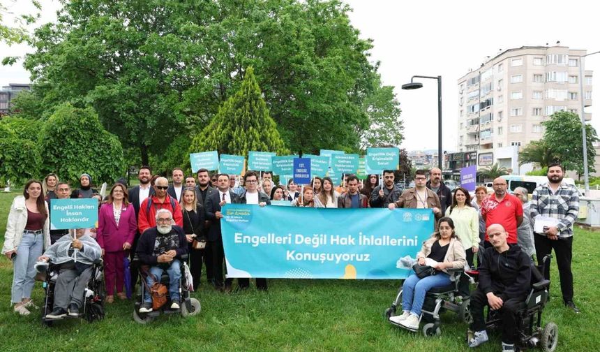 Nilüfer'de sloganlar engelleri aşmak için yükseldi