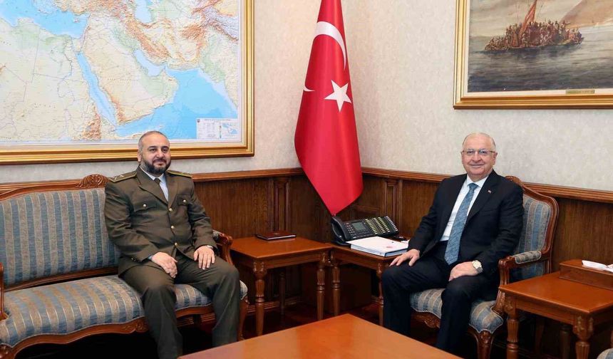 Bakan Güler, Suriyeli mevkidaşı Ebu Kasra ile görüştü