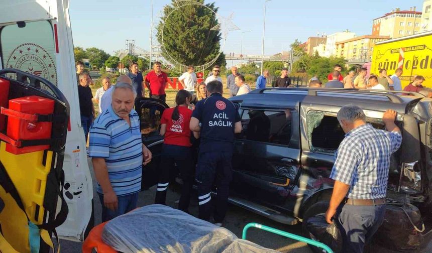 Giresun'da trafik kazası: 1 yaralı