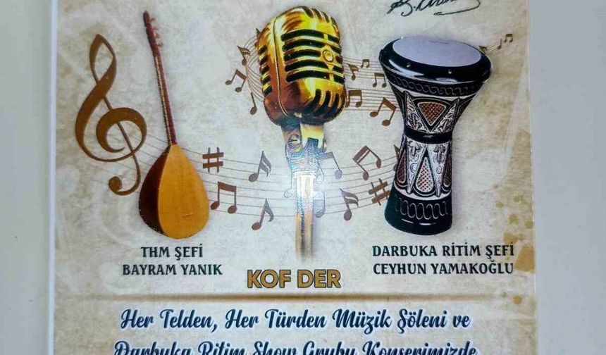 KOF-DER'den müzik şölenine davet