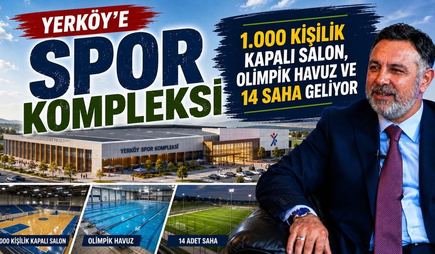 Yerköy'e Spor Kompleksi: 1.000 Kişilik Kapalı Salon, Olimpik Havuz ve 14 Saha Geliyor
