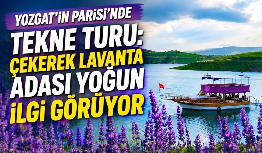 Yozgat'ın Parisi'nde Tekne Turu: Çekerek Lavanta Adası Yoğun İlgi Görüyor