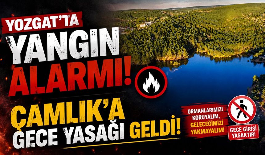 Yozgat'ta Yangın Alarmı: Çamlık'a Gece Yasağı Geldi