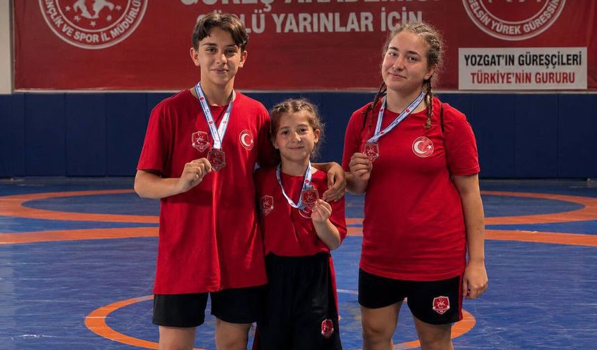 Güreşte Ankara'dan Yozgat'a 3 Madalya