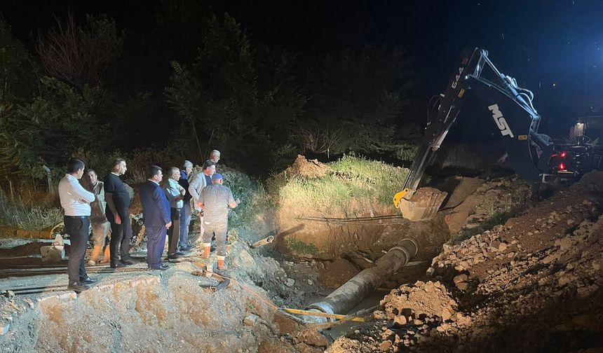 Yerköy'de Su Krizi: Arıza Gece Yarısı Çözüldü