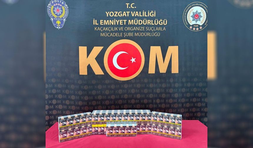 Yozgat'ta Kaçak Sigara Operasyonu: 1 Gözaltı