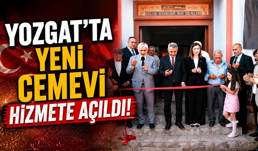 Yozgat'ta Yeni Cemevi Hizmete Açıldı