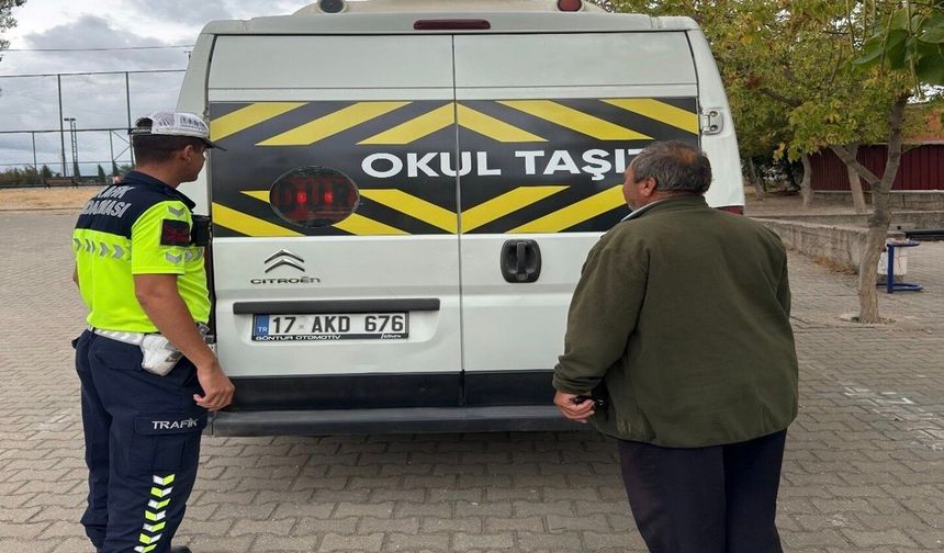 Çanakkale'de okul servislerine denetim