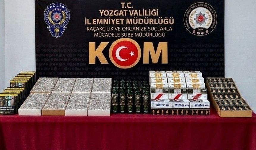 Yozgat'ta 35 bin makaron ele geçirildi