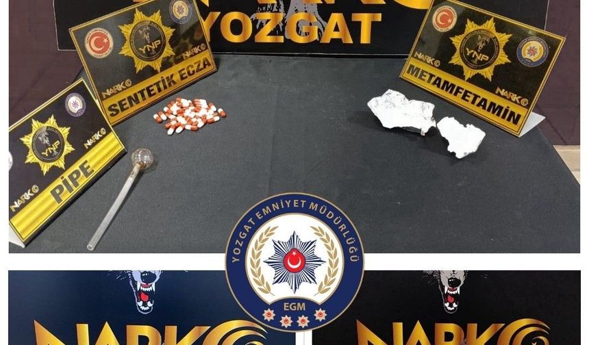 Yozgat'ta 430 adet sentetik ecza ele geçirildi