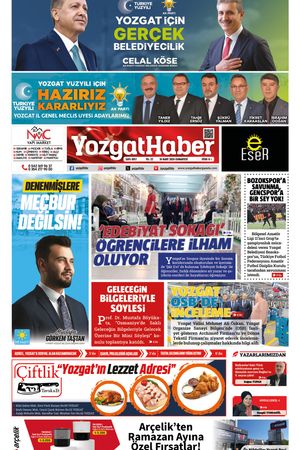 16 Mart 2024 - Yozgat Haber Gazetesi