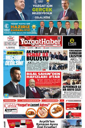18 Mart 2024 - Yozgat Haber Gazetesi