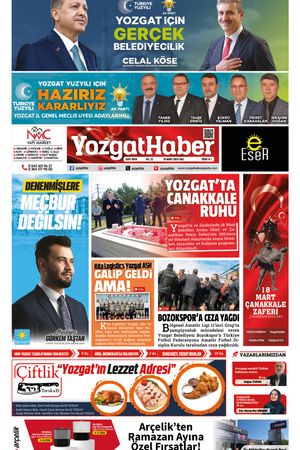 19 Mart 2024 - Yozgat Haber Gazetesi