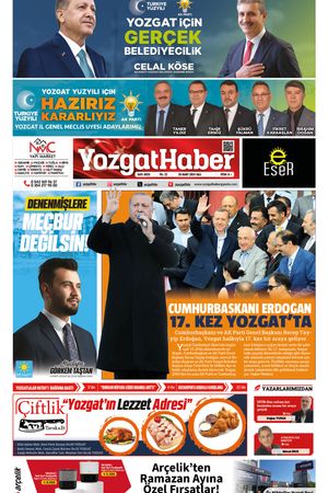 26 Mart 2024 - Yozgat Haber Gazetesi