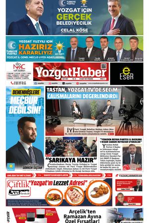 28 Mart 2024 - Yozgat Haber Gazetesi