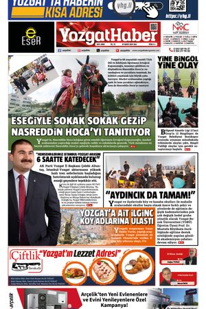 07 Mayıs 2024 - Yozgat Haber Gazetesi