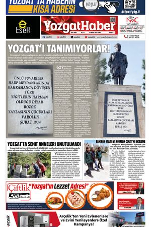 10 Mayıs 2024 - Yozgat Haber Gazetesi