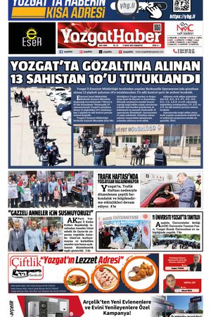 11 Mayıs 2024 - Yozgat Haber Gazetesi