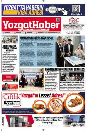 15 Mayıs 2024 - Yozgat Haber Gazetesi