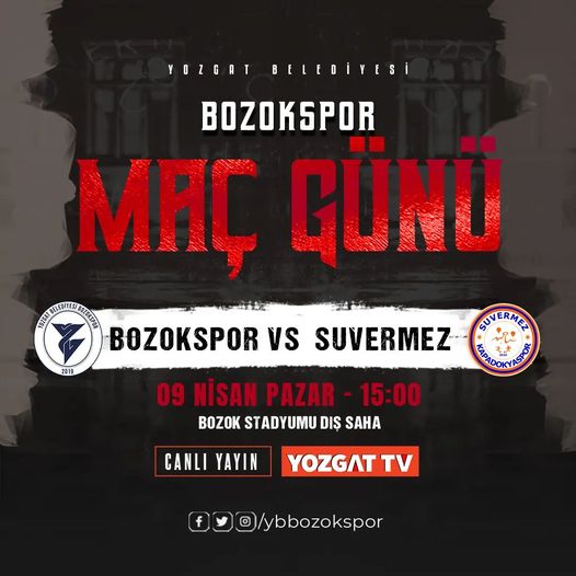 Bozokspor - Suvermez Kapadokyaspor maçı Yozgat TV'de