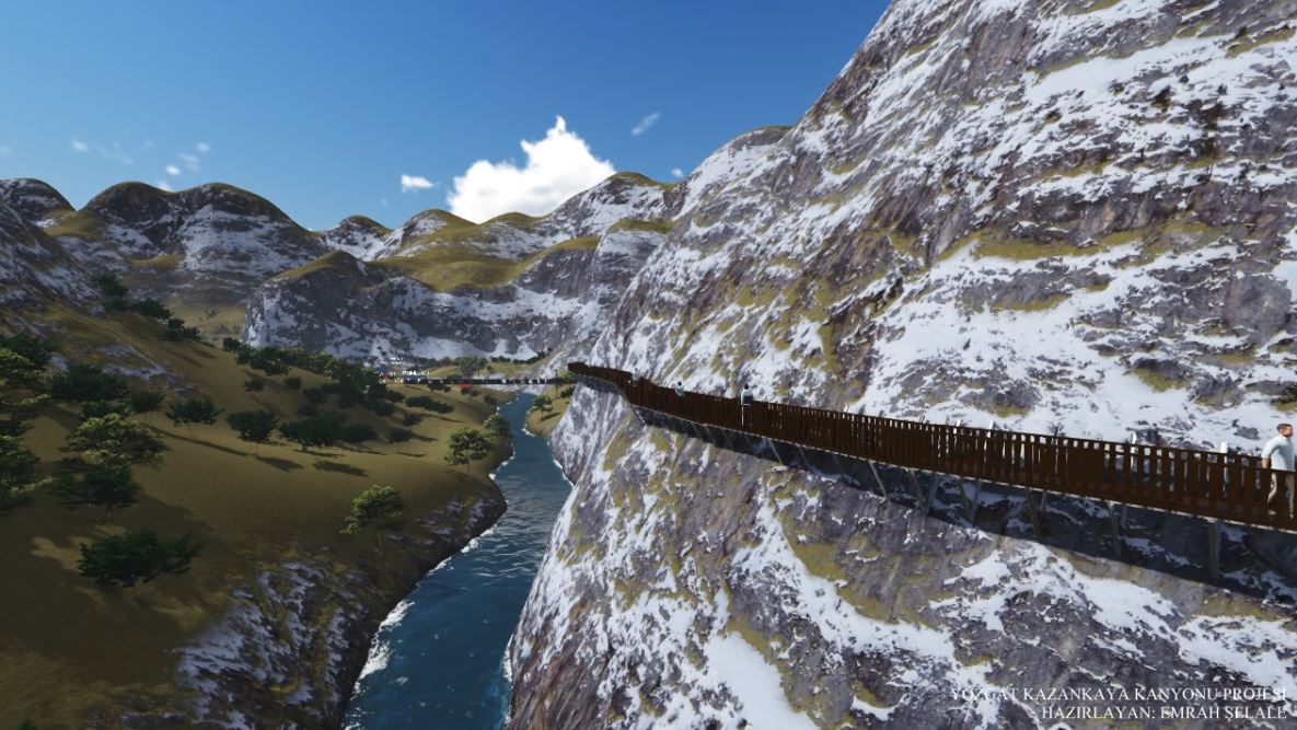 Yozgat'ın Saklı Cennet Kazankaya Kanyonu Turizme Kazandırılıyor (4)