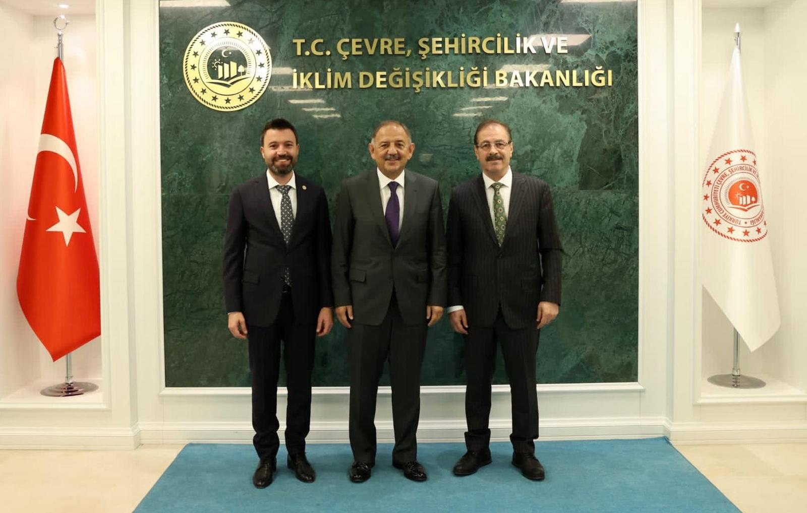 Akgül ve Şahan’dan Bakan Özhaseki'ye ziyaret