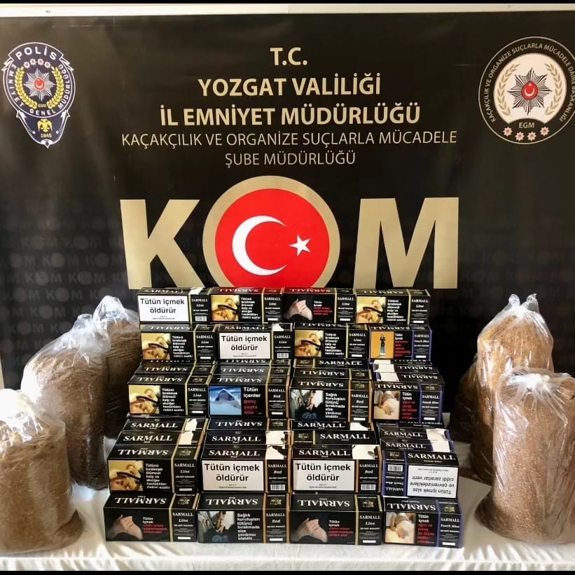 Boğazlıyan'da 18 bin kaçak makaron ele geçirildi1
