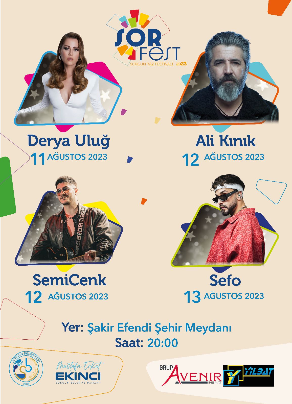 Sorgun Yaz Festivali Yıldızlar Geçidi
