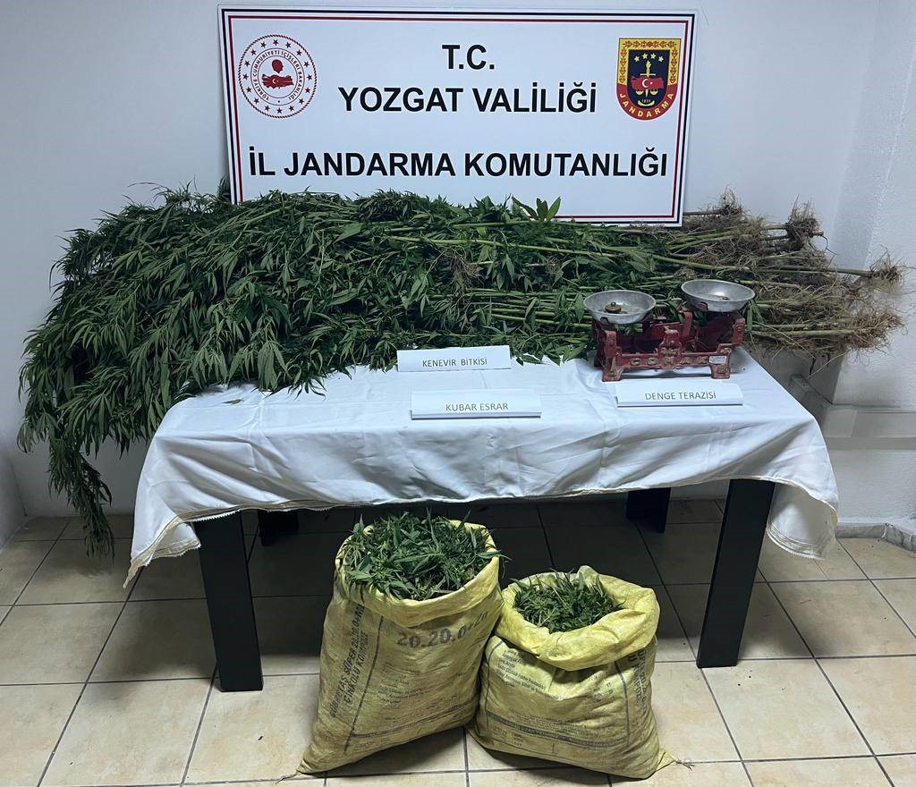 Yozgat'ta 4 kilo 560 gram esrar ele geçirildi, 1 şüpheli tutuklandı (2)