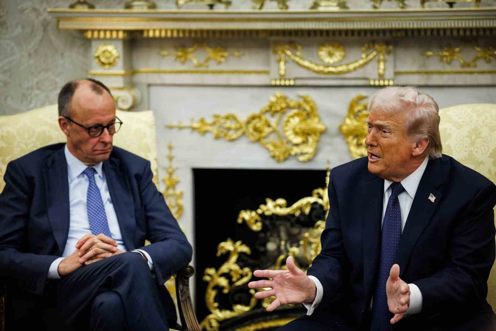 Almanya Başbakanı Merz, Beyaz Saray'da Trump ile bir araya geldi