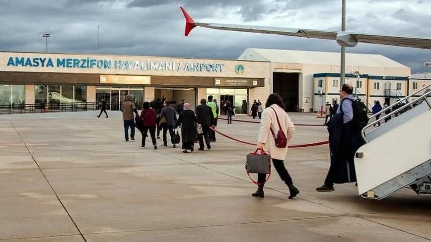 Amasya Merzifon Havalimanı'ndan şubatta 11 binden fazla yolcu uçtu