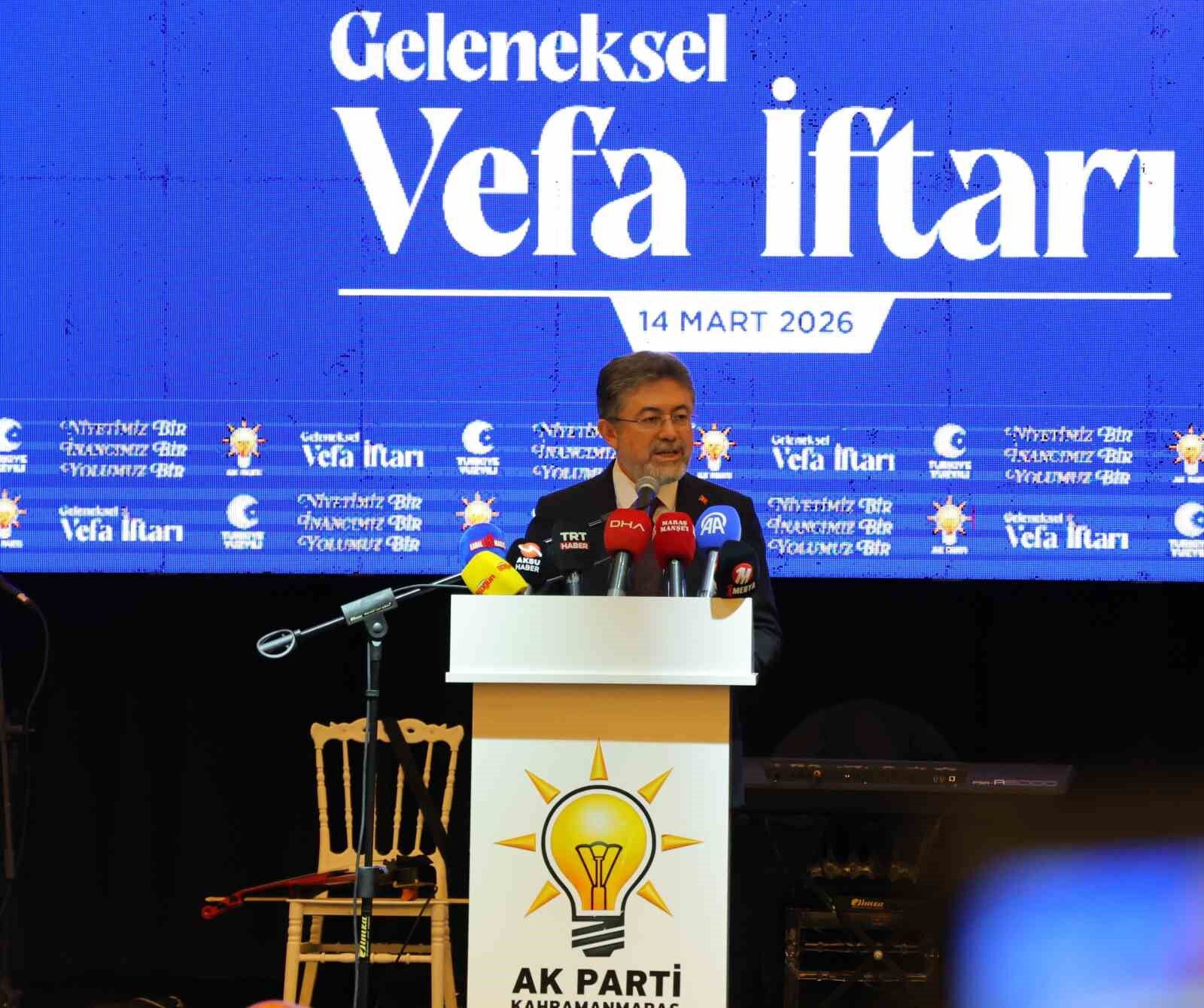 Bakan Yumaklı: 'Biz bölgemizde huzurun hakim olmasını isteyen bir ülkeyiz'