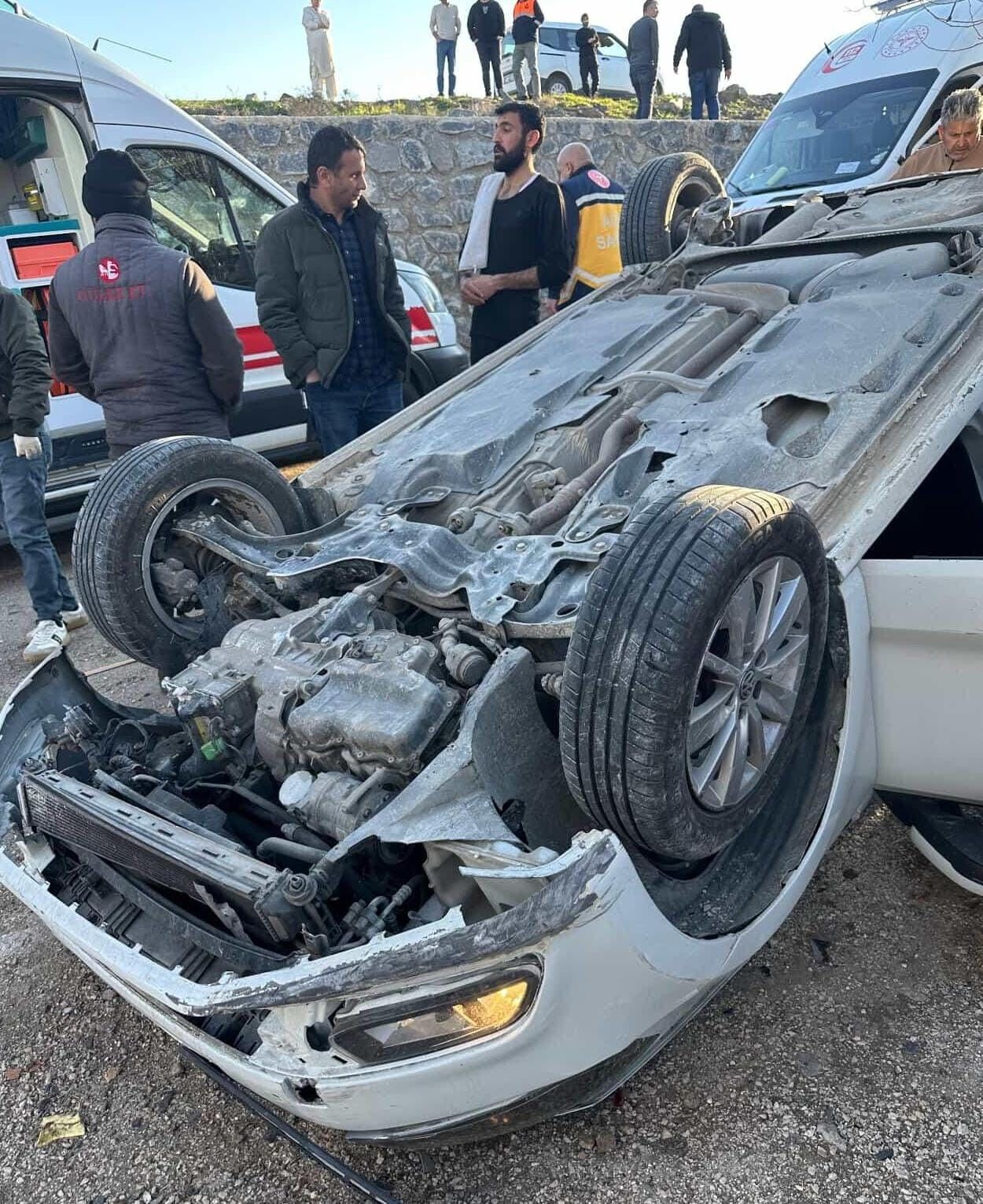 Diyarbakır'da otomobil takla attı: 1 yaralı