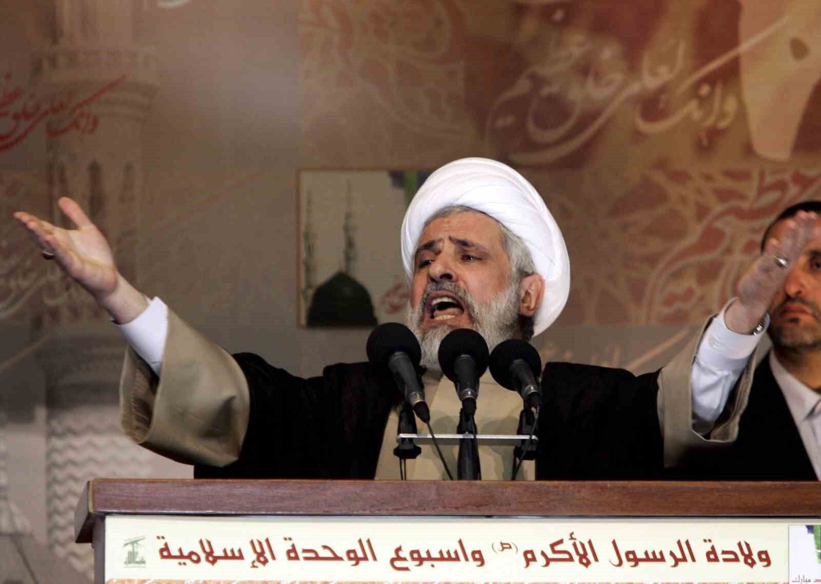 Hizbullah lideri Kasım: 'Haklarımızı savunmaktan çekinmeyeceğiz ve düşmana teslim olmayacağız'