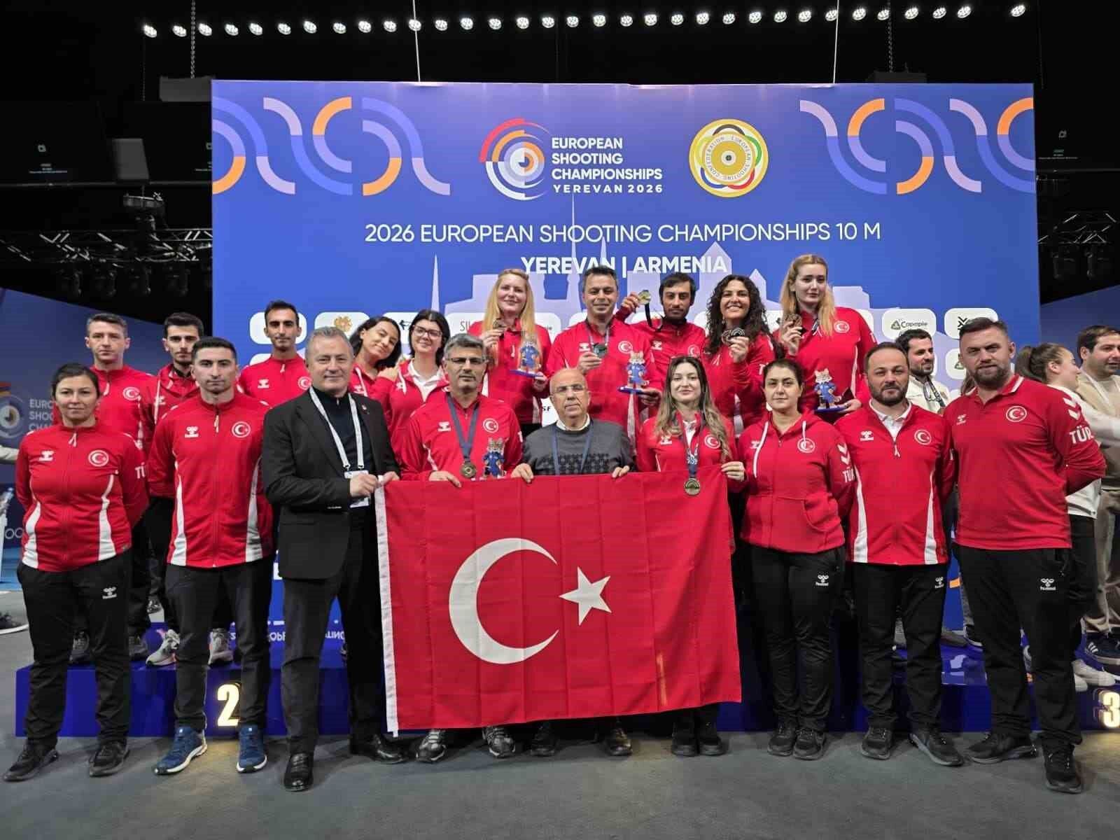 Milli atıcılar Avrupa Şampiyonası'ndan 7 madalya ile döndü