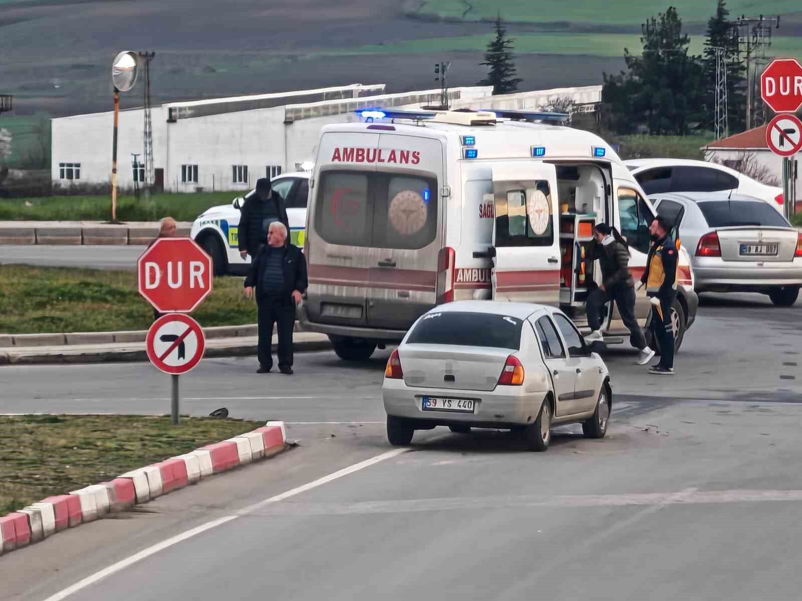 Tekirdağ'da trafik kazası: 2'si çocuk 5 yaralı