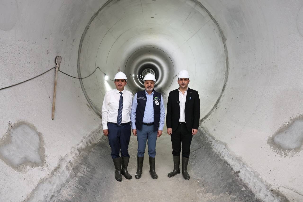 Başkan Öntürk, Türkiye'nin en büyük atık su tüneli projesini inceledi