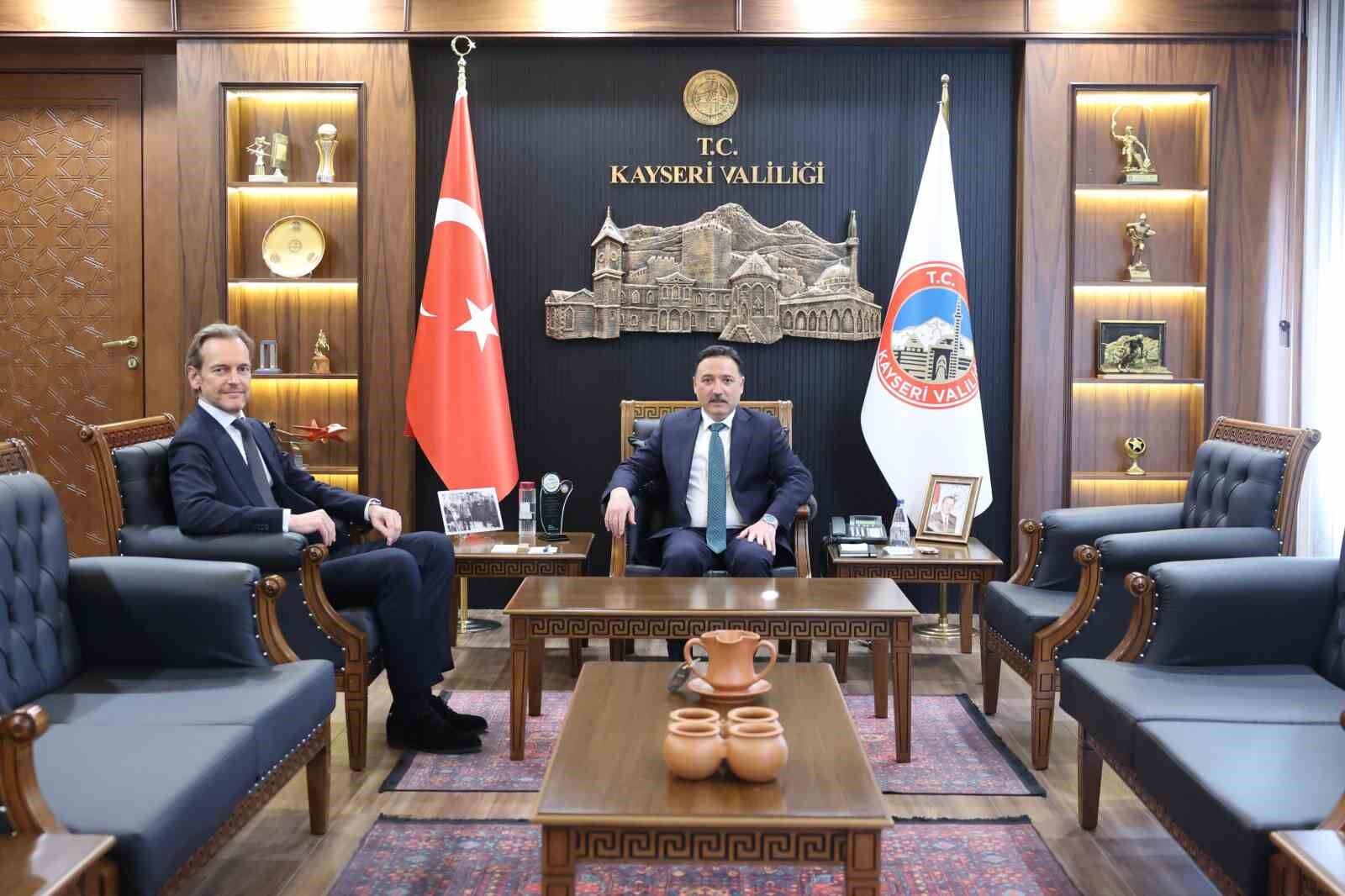 Belçika Ankara Büyükelçisi'nden Vali Çiçek'e ziyaret