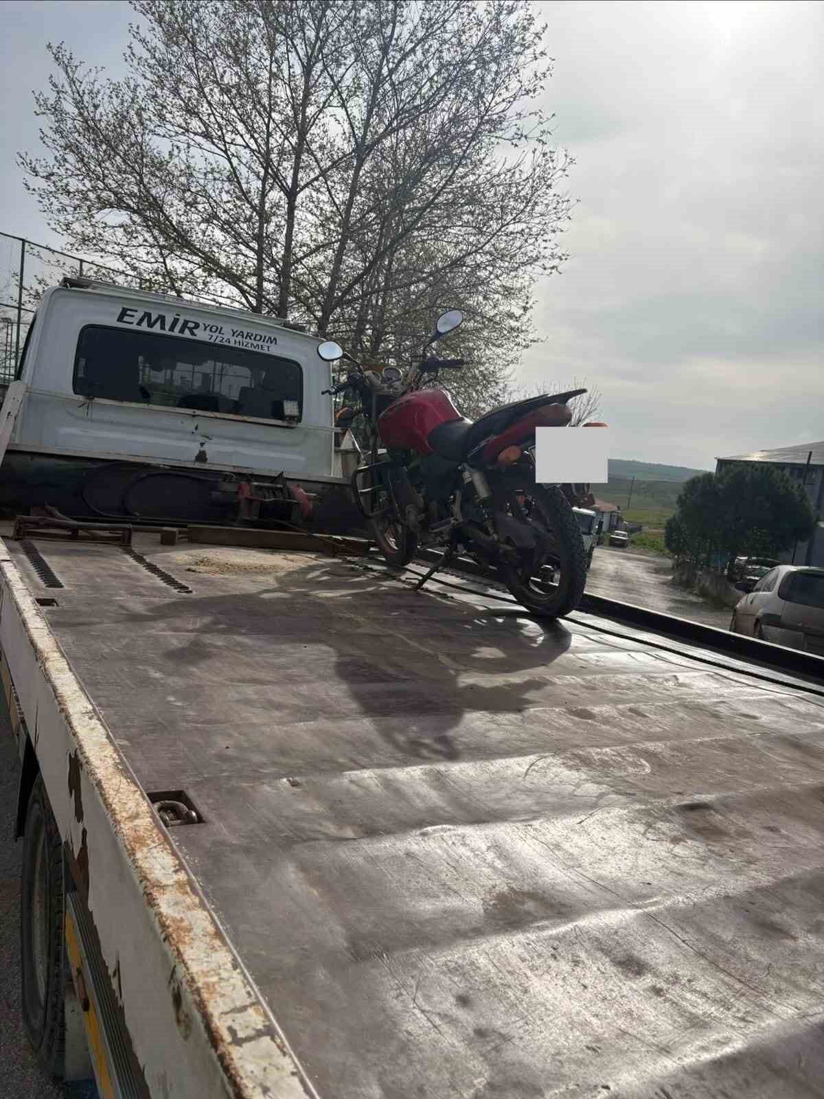 Edirne'de motosikletliye 24 bin 162 TL ceza