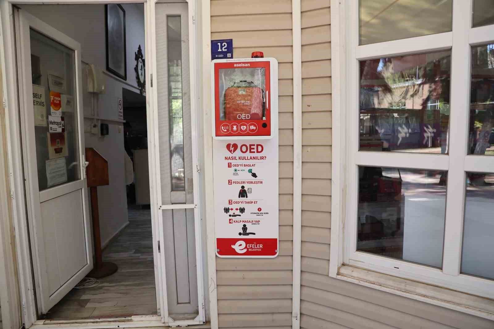 Efeler'de acil müdahale için OED cihazları devreye giriyor