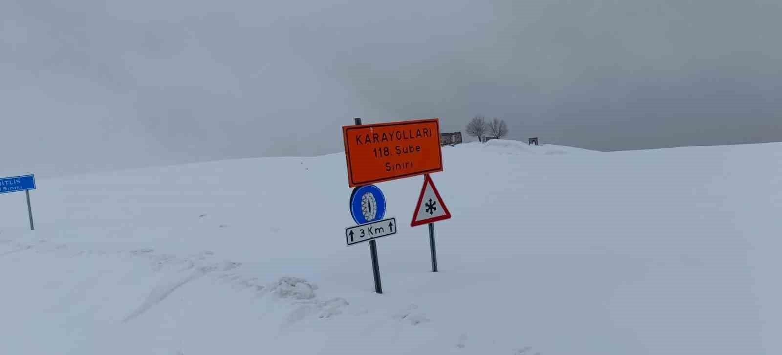 Hasköy-Mutki yolu tipi nedeniyle ulaşıma kapatıldı
