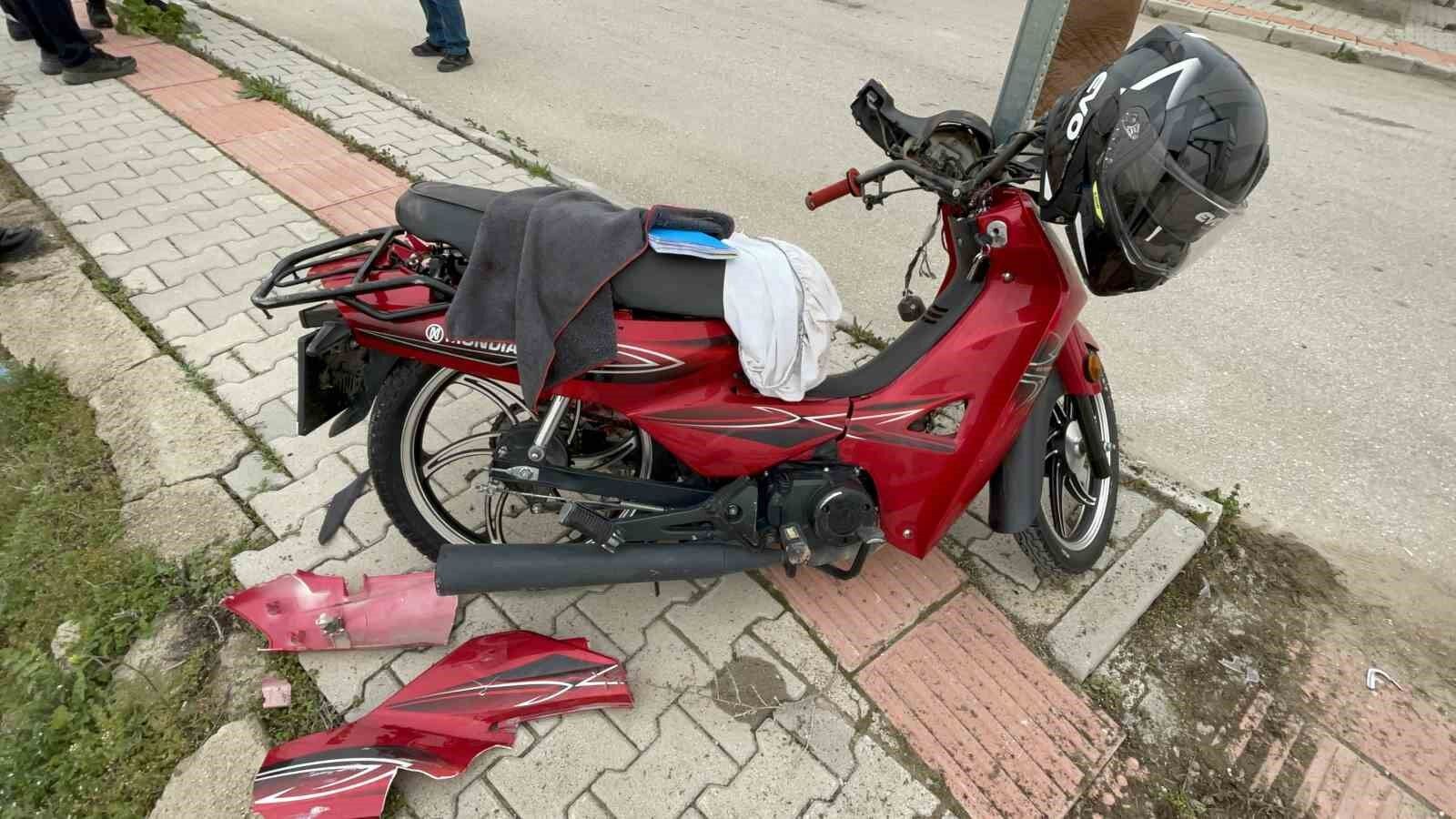 Karaman'da motosiklet kazası: 1 yaralı